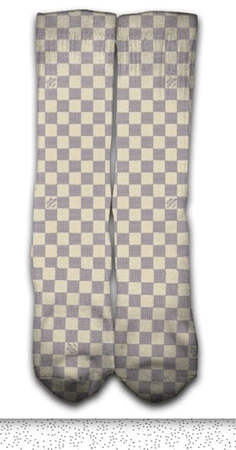 white louis vuitton socks